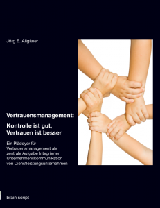 brain script "Vertrauensmanagement" von Dr. Jörg E. Allgäuer